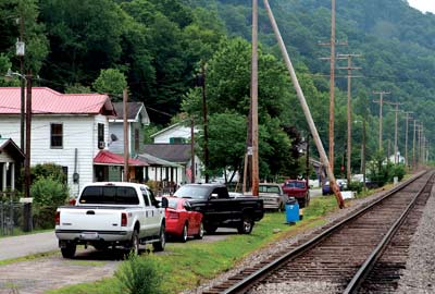 Railroad in Logan County, West Virginia. Photo by Chris Leaman